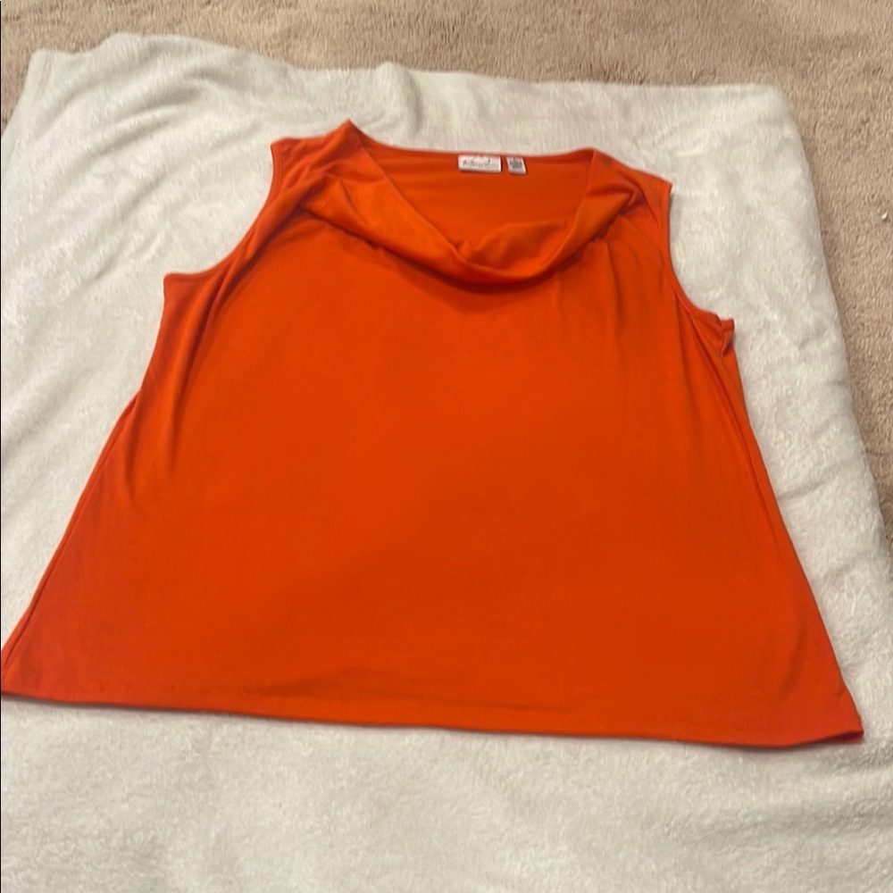 Orange Sleeveless Top